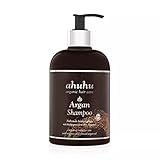 ahuhu ARGAN Shampoo (500 ml) – Besonders mildes & reichhaltiges Pflegeshampoo für gestärktes Haar, schenkt natürlichen Glanz & Geschmeidigkeit, für trockenes & sprödes Haar, vegane Haarpflege