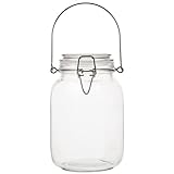 BESTonZON Glasdose Mit Bügelverschluss Gärbehälter Gärballon Luftdichte Vorratsdosen Glas Kaffeebohnen Behälter Weinballon Einmachgläser Kaffeedose Luftdicht Gewürzgläser für Snacks Gewürz 1,5L