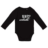 huuraa Baby Body Ulm verliebt Unisex Langarm Strampler Größe 74 Black mit Namen deiner lieblings Stadt Geschenk Idee zur Baby Party für Neugeborene und Kleinkinder