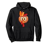 Thanksgiving Kürbis Truthahnfeder Kopfschmuck Warbonnet Pullover Hoodie