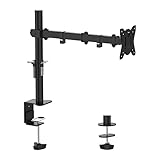 GRIFEMA Monitor Halterung, für 13-32 Zoll Bildschirm, Monitor Stand Monitor Arm Höhenverstellbar Drehungbar, Monitorhalterung Max 9Kg, Bildschirmhalterung Vesa 75x75 / 100x100, Schwarz, GB2001-1