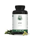 JOD aus Bio-Kelp (365 Kapseln á 200 mcg) - Deutsche Herstellung - 100% Vegan & Ohne Zusätze - Vorrat für 1 Jahr