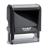 Trodat - Printy 4913 - Gehäusefarbe ecco schwarz - Firmenstempel - mit Wunschtext - 58x22 mm - 6 Zeilen - Lieferzeit 24-48 h