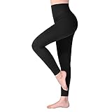 SINOPHANT Hochtaillierte Leggings für Damen - Angenehm Weiche Elastische, Dehnbare Sport- und Yogahosen , 1er Pack Schwarz, XL-3XL (Herstellergröße: PLUS SIZE)