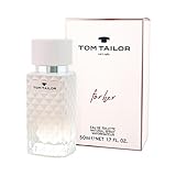 Tom Tailor Damen Parfum for her, 50 ml I verführerisches Eau de Toilette Damen I Women Parfum für jedes Alter I sportlich-elegante Kombination aus Pfirsich, Rose & Moschus I Casual, frisch spritzig