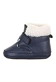 Sterntaler Baby Jungen Baby-Schuh Uni - Babystiefel, Babystiefelchen - Mid-Top Babyschuh mit Kunststoff Sohle rutschfest - marine, 20