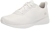 Skechers Damen Bobs Squad Tough Talk Sneaker, White Engineered Knit, 39 EU