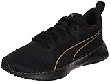 PUMA Damen Flyer Flex WN's Laufschuh, Black Team Gold, 40 EU