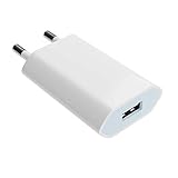 USB Netzteil - Ladegerät - Steckdosenadapter - Stecker 5V-1A Universal – Kompatibel mit Handy,Kamera,Tablets, MP3 usw. (Weiß)