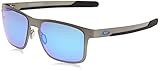 Oakley Herren 0OO4123 Sonnenbrille, Braun (Matte Gunmetal), 55