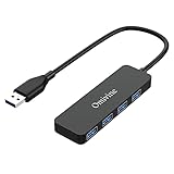 USB Hub, 4 Port Ultra-Slim USB 3.0 Hub, USB Verteiler, USB Mehrfachstecker, USB Adapter Multi USB Splitter Kabel für Gaming PC Laptop, Desktop, Notebook, MacBook, PS4 PS5, Xbox, Wii, und mehr