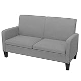 2 Sitzer Sofa Loveseat Polstersofa Lounge Bank Küchensofa Sitzbank für Küche oder Esszimmer, Polsterbank Küchenbank Sofabank Sitzmöbel Wohnzimmer, Stoff 135 x 65 x76 cm