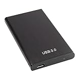 FUUIE Mobile Festplatte 1TB USB 3.0 2,5 Zoll 50-130M/S tragbare ultradünne Festplatte externe Festplatte schwarz