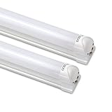 [2er Pack zum Sparpreis] OUBO LED Leuchtstoffröhre komplett 120CM LED Tube T8 Röhre Leuchtstofflampe mit Fassung, 18 Watt, 1750 Lumen, Warmweiß 3000K