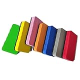 SamHeng 4 Stück Magnetischer Whiteboard Schwamm, Trocken Abwischbare Stifte Radiergummi Whiteboard Radierer für Flipchart Memoboard Magnettafel Schreibtafel, Farbe Zufällig