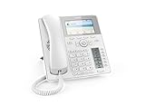 Snom D785 IP Telefon, SIP Tischtelefon Farbe + SmartScreen, 12 SIP-Identitäten, Sensorhakenschalter, Bluetooth, USB, 48 selbstbeschriftende Schlüssel (12 physische), Weiß, 00004392