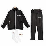 MBU Palm-Angel Herren / Damen Sweatshirts Trainingsanzug Jacke Brief Set Activewear Jogginghose Hoodie für Unisex, M, MB-01