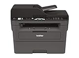 Brother MFC-L2710DW Kompaktes 4-in-1 S/W-Multifunktionsgerät (30 Seiten/Min., Drucken, Scannen, Kopieren, Faxen, A4, echte 1.200x1.200 dpi, Duplexdruck, 250 Blatt Papierkassette, USB 2.0, LAN, WLAN)