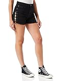 Urban s Damen Ladies Highwaist im Lace Up Relaxed Shorts, Schwarz (Black Washed 00709), 42 EU (Herstellungsgröße: 29)