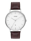 s.Oliver Time Herren Analog Quarz Uhr mit Leder Armband SO-3617-LQ