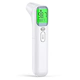 Fieberthermometer Ohr Kontaktlos KKmier Medizinisches Ohrthermometer Infrarotes Stirnthermometer Genaue Messung für Baby Kinder und Erwachsene Digitales 4 in 1 Fieberthermometer Ohr und Stirn