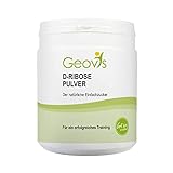 D-Ribose Pulver 500g - Natürlicher Zucker - Die Extraportion Muskelenergie - ATP - VEGAN - Sport Nutrition - Nahrungsergänzung - Geovis