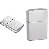 Zippo Handwarmer High Polish Chrome 12 Hours, 12h & Benzin Feuerzeug Chrom Standard gebürstet Regular Sturmfeuerzeug