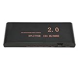 HD Multimedia Interface Splitter, 4K bei 60 Hz 1 in 4 Out 18,2 Gbps Full HD 3D Multifunktionaler 1x4 HD Multimedia Interface Splitter 100-240 V für DVD für Projektor