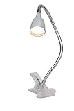 Brilliant Anthony LED Schreibtischklemmleuchte, 2,4W LED integriert, Metall / Kunststoff, titan G92936/11