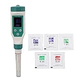 CHICIRIS Digitales PH-Messgerät, 2 in 1 -Wassertester PH-Tester Temperaturüberwachungsstift für Trinkwasser, Pool, Aquarium, Aquarium, Hydroponik, Grün