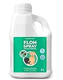 Silberkraft Flohspray, Umgebungsspray, Floh-Spray 2 L - Flohspray für die Umgebung - ideales Anti-Floh-Mittel gegen Flöhe, Zecken, Parasiten