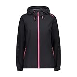 CMP Damen Windproof and Waterproof Rain Jacket Wp 10,000 Regenjacke, Anthracite-Gloss, 42 EU