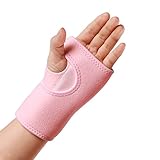 Handgelenkbandage Handgelenkschiene Elastische Verstellbare Handgelenkstütze für Sport Verstauchungen, Arthritis, Sehnenentzündung, Karpaltunnelsyndrom Einheitsgröße 1 Stücke (Linke Hand, Rosa)