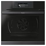 Haier I-TOUCH SERIE 4 HWO60SM5T5BHD Einbaubackofen/Nische 60 cm/Wi-Fi Funktion/Katalyse- & Hydrolytic-Reinigung / 14 Funktionen, Schwarz