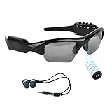 5 m Pixel Bluetooth-Kamera-Sonnenbrille, 1080p, unterstützt Micro-SD-Karte, erweiterbar auf 32 GB, mit MP3 + Bluetooth + Kamera + Video-Funktionen