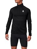 Odlo Herren Midlayer 1/2 Zip Carve Light Pullover, Schwarz, M EU