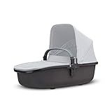 Quinny Hux XL Babywanne, Hochwertiger Kinderwagenaufsatz, stylisch, robust und extrem leicht, passend für Quinny Kinderwagen Hubb Mono, Hubb Duo und VNC, nutzbar ab Geburt bis ca. 9 Monate, Grey