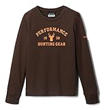 Columbia Jungen PHG Roughtail University Waffle Langarm Wanderhemd, Cordovan/Blaze – Buck, X-Large