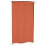 RONGQI Außenrollo, Thermo Rollos Zum Klemmen, Roller Blinds, Verdunklungsrollo, Sichtschutzrollos Für Fenster, 140x230 cm Orange