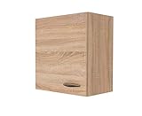 Flex-Well Küchen-Hängeschrank HERNE - Oberschrank - 1-türig - Breite 50 cm - Eiche Sonoma