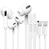 2Pack In-Ear-Kopfhörer für iPhone, HiFi Stereo Noise Cancelling Kopfhörern mit integriertem Mikrofon und Lautstärkeregler In-Ear Ohrhörer kompatibel mit iPhone 13/13Pro/13 Pro Max/12/11/XR/SE/X/XS/8/7