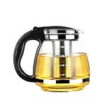 OFFSCH 1Stk Emsa Kaffeekanne Tree of Tea Siebeinsatz Glaskaraffe Mit Deckel Teezubereiter Für Losen Tee Teeglas Mit Sieb Teapot Brotdose Edelstahl Lunchbox Termokannen Porzellan Aus