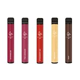 5x Elfbar 600 Züge E-Shisha ohne Nikotin - SUMMER BUNDLE - Elektronische Zigarette 550mAh - Kompakter Vape Stick als Shisha to go für Unterwegs - E Shisha Einweg + Original Menthol24de Aromakapseln