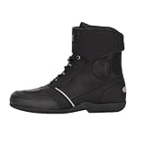 Fastway Touring 201 Motorradstiefel Herren, CE Zertifiziert, Schalthebelverstärkung, Knöchelschutz, Robuste Motorradschuhe, Schnürsenkel mit Klett-Abdeckung, Größe 44