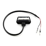 E Geprüft universal LED Kennzeichen Beleuchtung Motorrad - Quad Roller ATV Wasserfest IP67 Mini Schwarz Super Optik