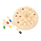 Vbestlife Memory Match Stick Schachspiel aus Holz Memory Match Stick Schach Kinderspiel, Geeignet für ab 3 Jahren Interessantes Brettspiel