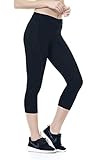 beroy Radhose Damen 3/4 Gepolstert Fahrradhose Radlerhose Fahrrad mit 3D Sitzpolster Schwarze Linie M