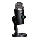 Blue Microphones Yeti Nano Premium USB-Kondensatormikrofon, Mit Blue VO!CE Vocal Effekten, Kompakte Maße, Latenzfrei, Für Gaming, Streaming und Podcasting auf PC und Mac - Schwarz