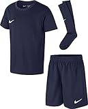 Nike Kinder Park 20 Kit K Fußball Trikot-Set, Midnight Navy/Midnight Navy/White, L