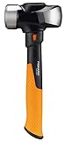 Fiskars Fäustel IsoCore M für den Einsatz bei Präzisionsabbrucharbeiten, Länge: 29 cm, Gewicht: 1,64 kg, Schwarz/Orange, 1020217